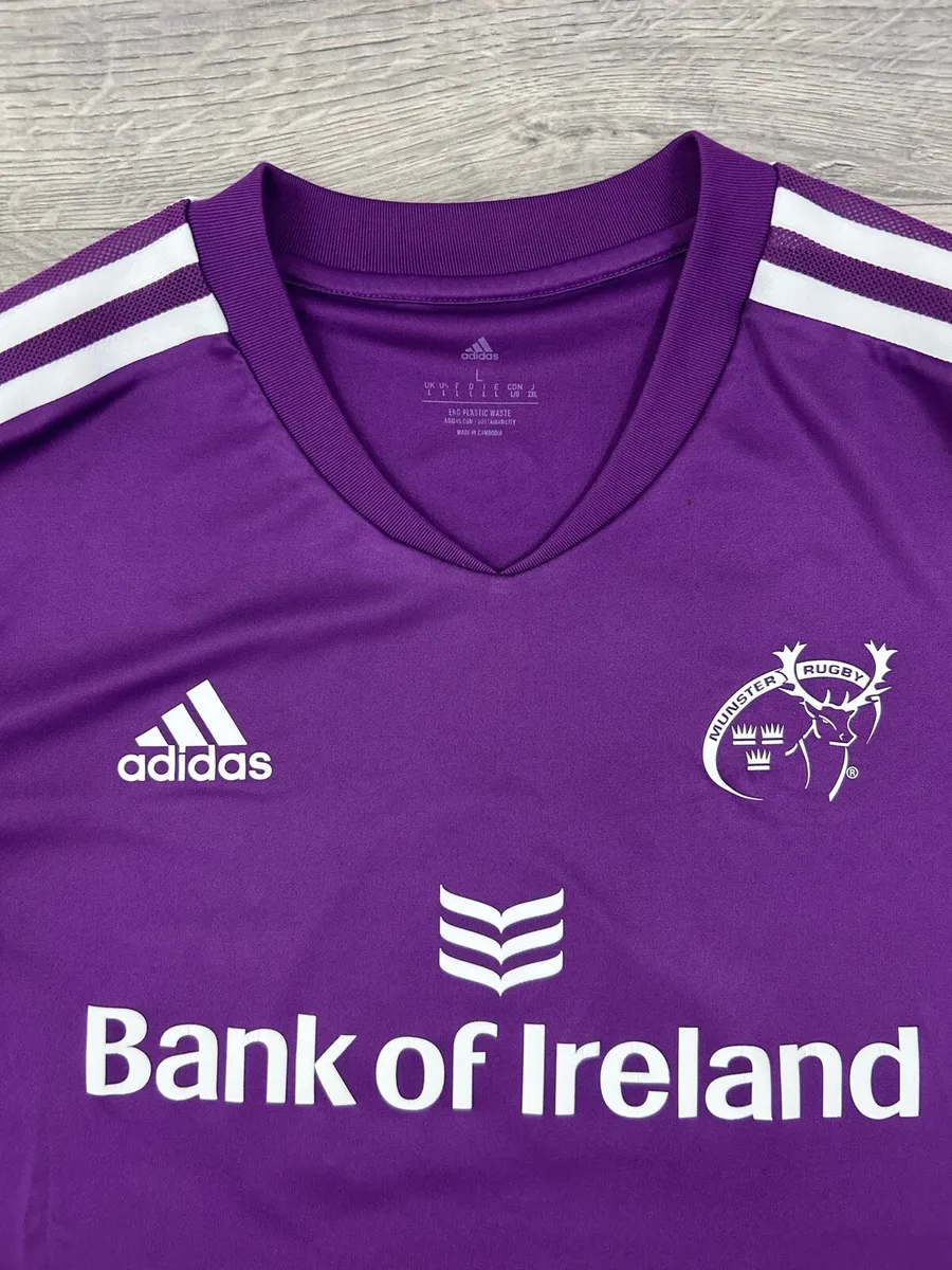 Adidas Munster Rugby Jersey Shirt Mens Large - Image 3
