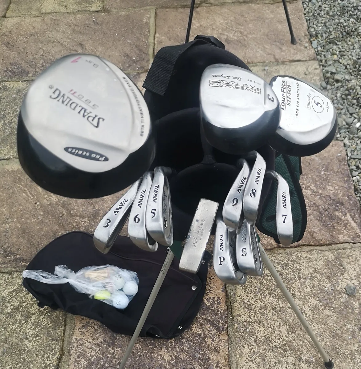 Gents Starter Sets, 8 irons 3 woods, putter &bag. - Image 2