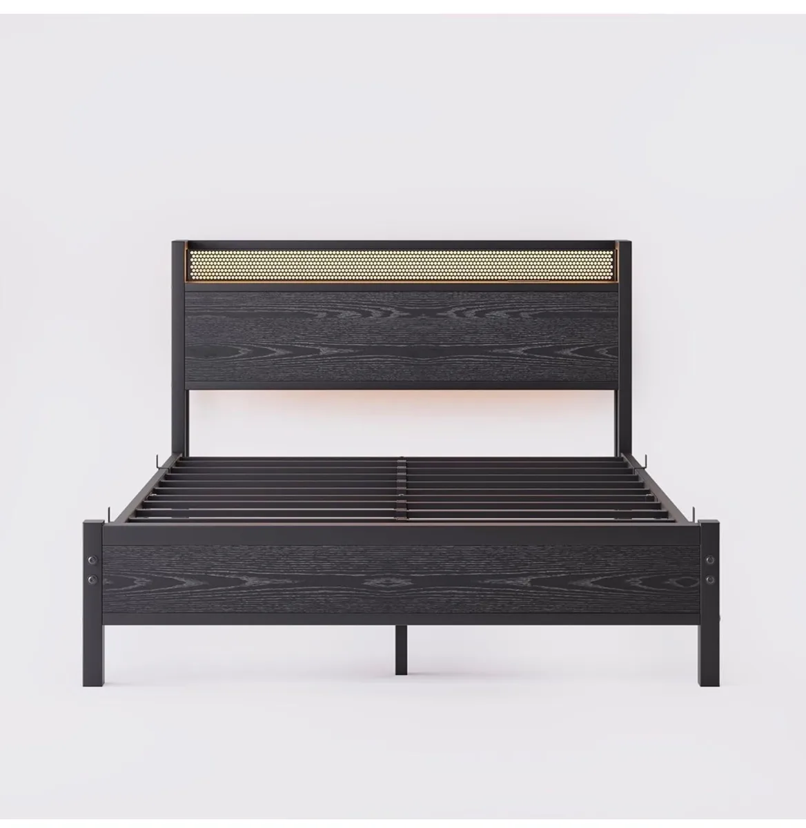 Kingsize Bed Frame with Charging Station and Led - Image 2