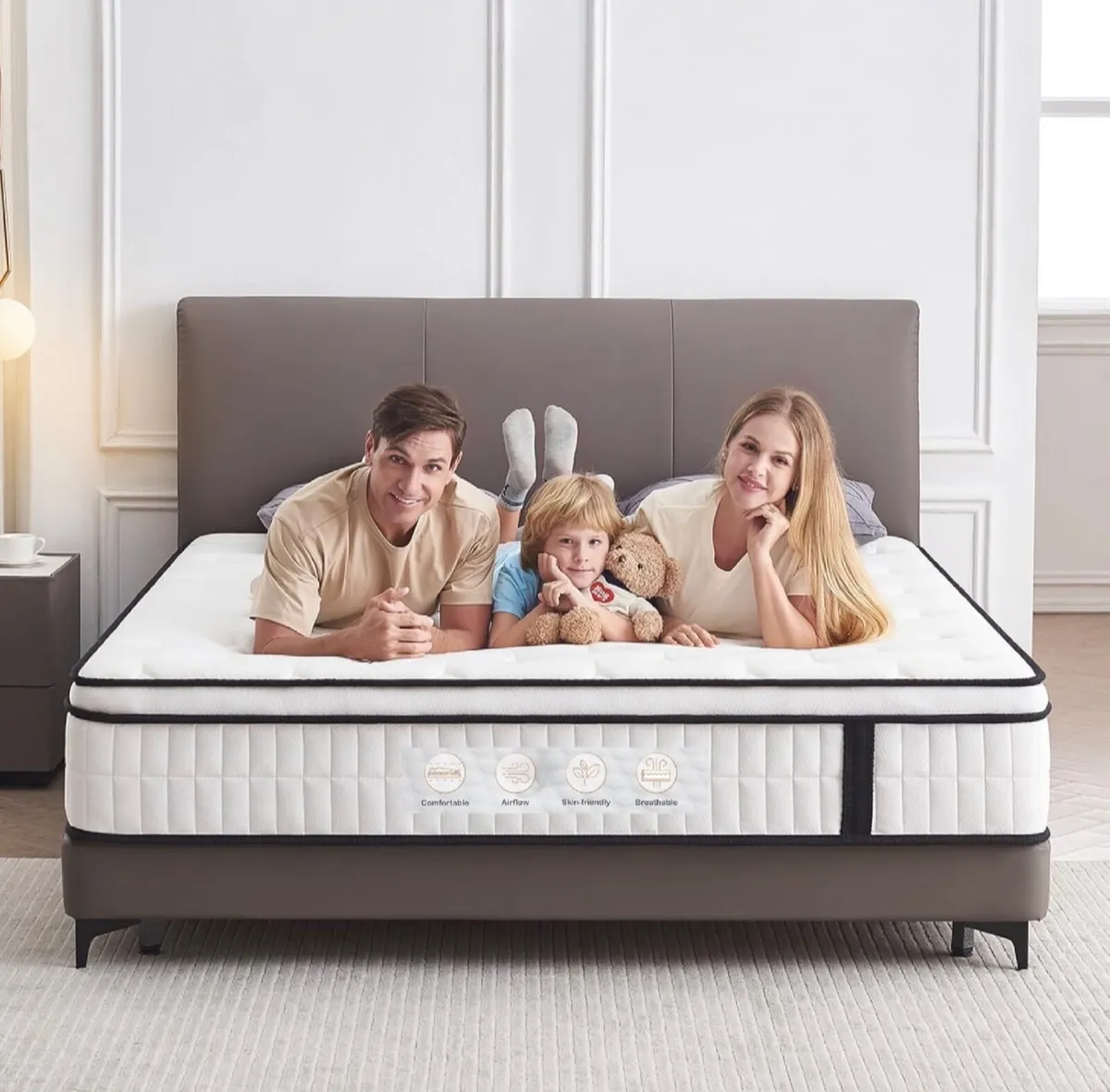 4FT6 Double Mattress, 10.2 INCH Double Bed Mattres - Image 3