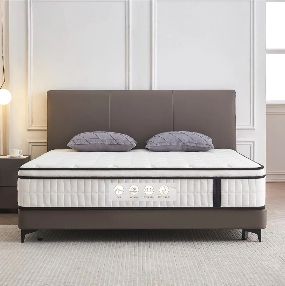 4FT6 Double Mattress, 10.2 INCH Double Bed Mattres - Image 1