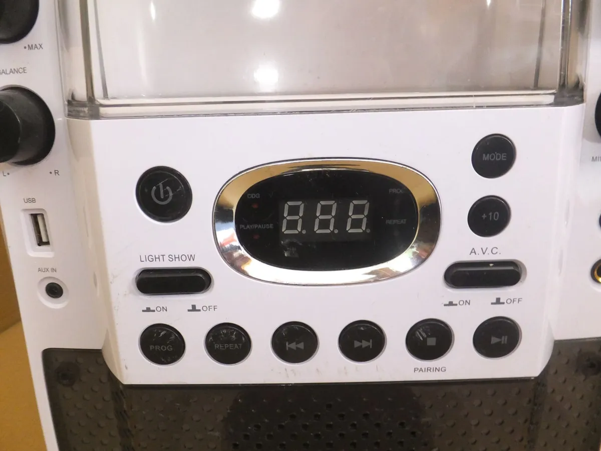 Bluetooth, USB, CD, line in , with water LED light - Image 4