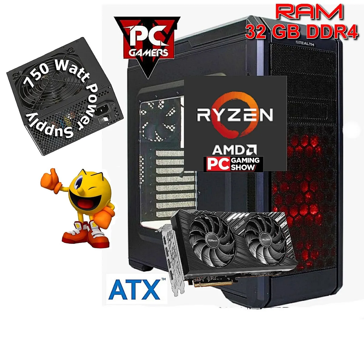 DUBLIN RYZEN PC GAMING COMPUTER ATX - Image 1