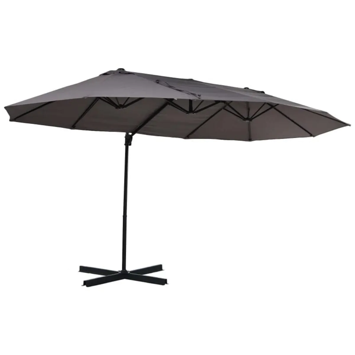 Double Parasol Patio Umbrella Garden Sun Shade w/ - Image 1