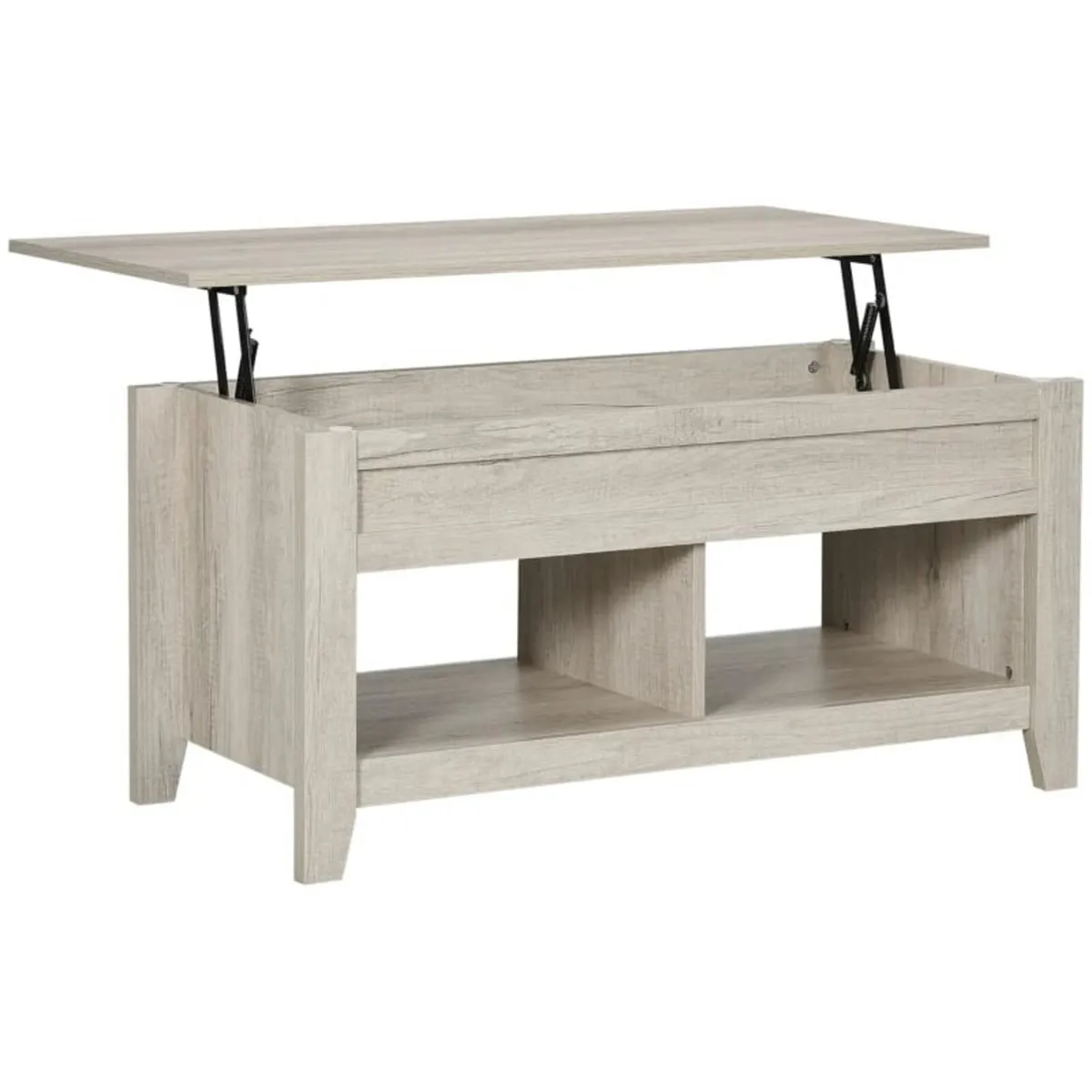 Lift Top Coffee Table w/ Hidden Storage Compartmen - Image 1