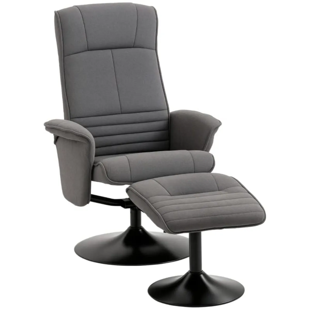 Recliner with Footstool, Adjustable Backrest, 69 c - Image 3