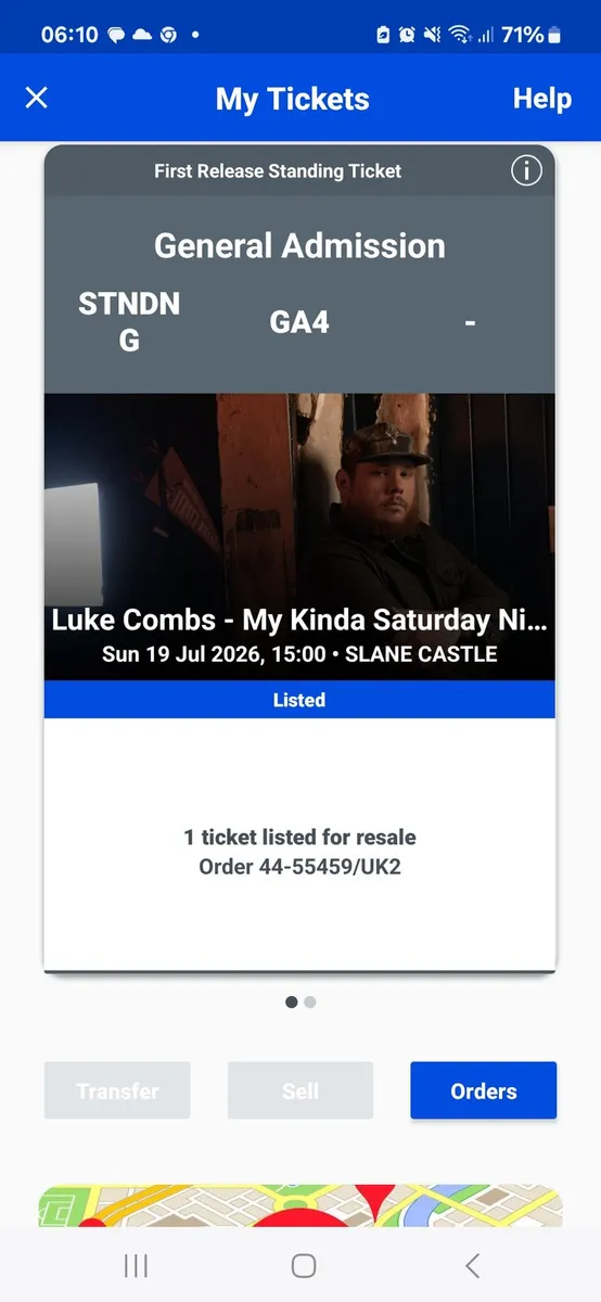 TWO Luke Combs Tickets SLANE Sunday 19th July - Image 2