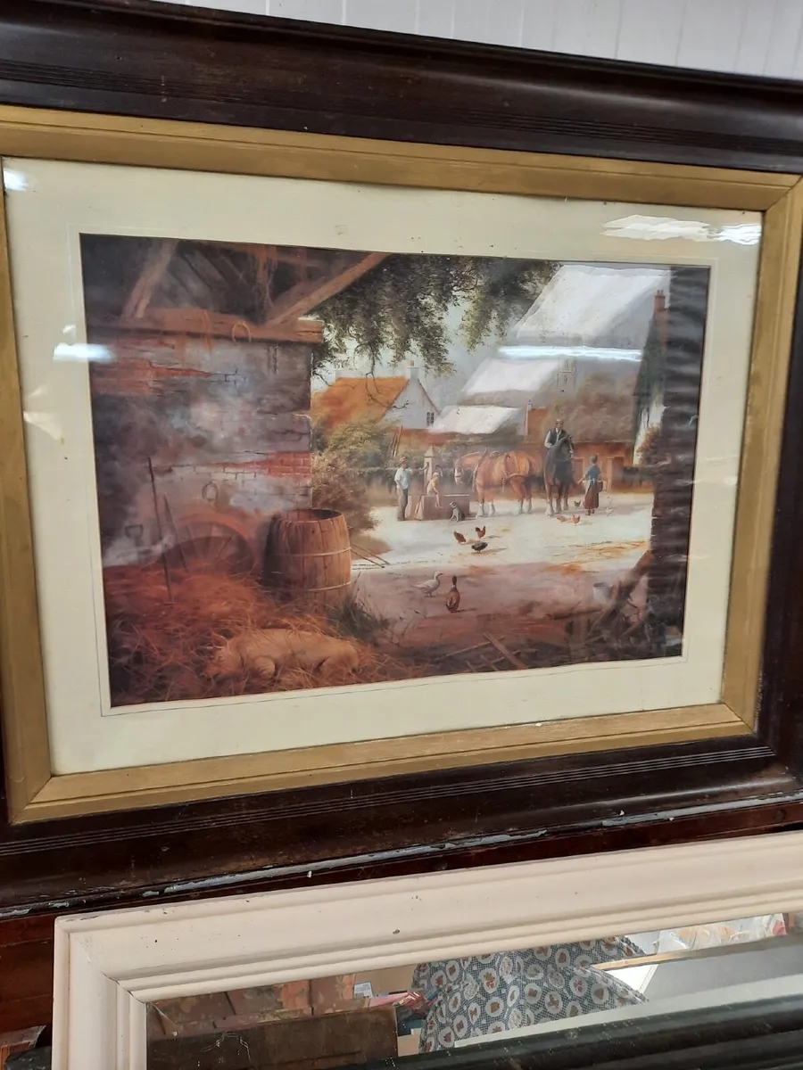 Large antique picture - Image 1