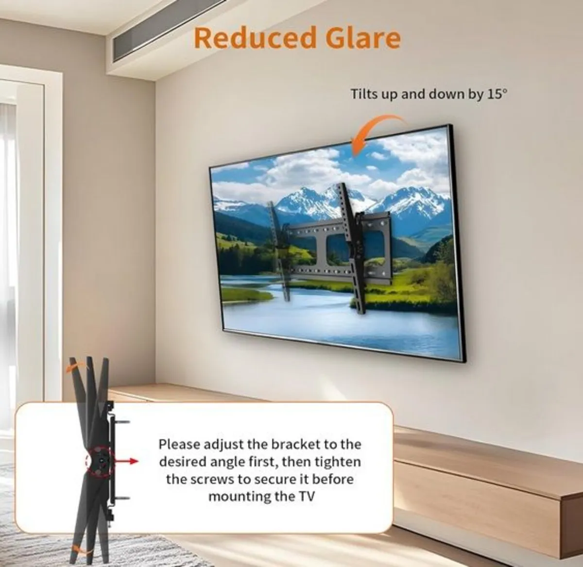 TV Wall Bracket for 30-86 Inch / VESA, Up to 60kg - Image 4