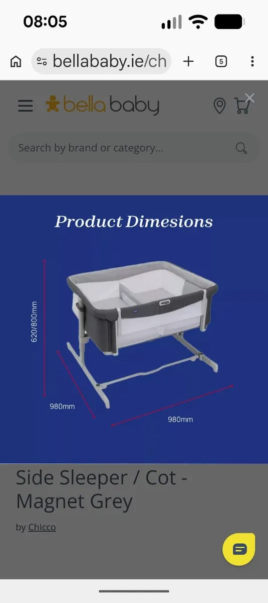 Chicco Next2me twin co-sleeper crib - Image 3