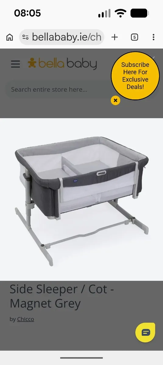 Chicco Next2me twin co-sleeper crib - Image 1