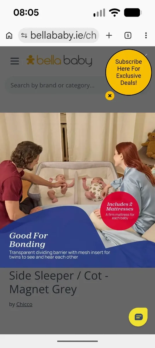 Chicco Next2me twin co-sleeper crib - Image 4