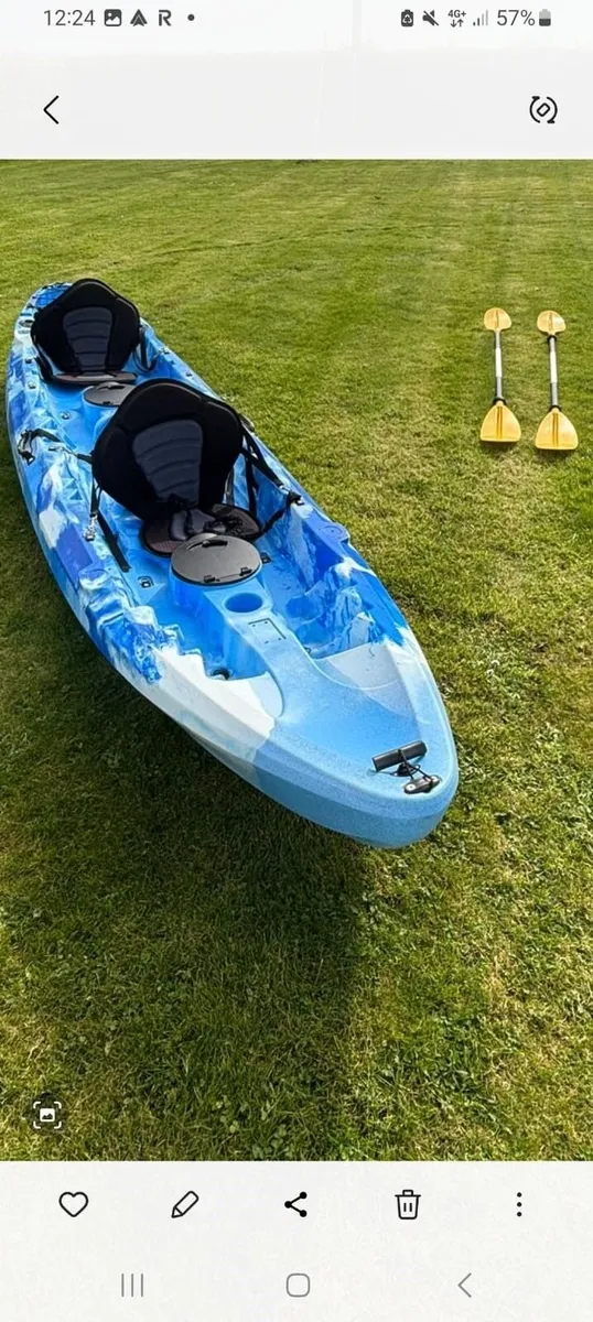 kayak - 2.5-seater sit-on-top rigid USED ONCE ONLY - Image 3