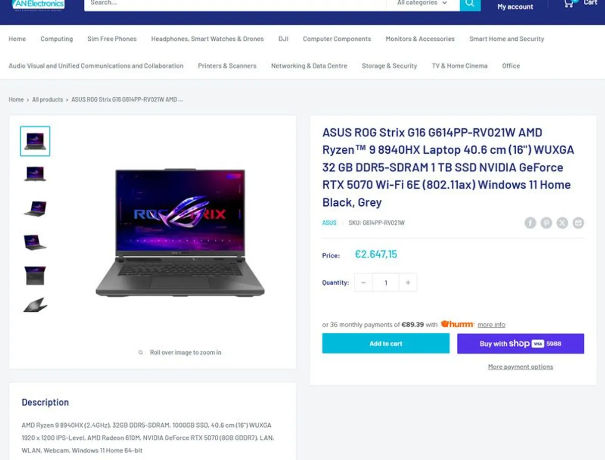 Brand New Gaming laptop - Image 1