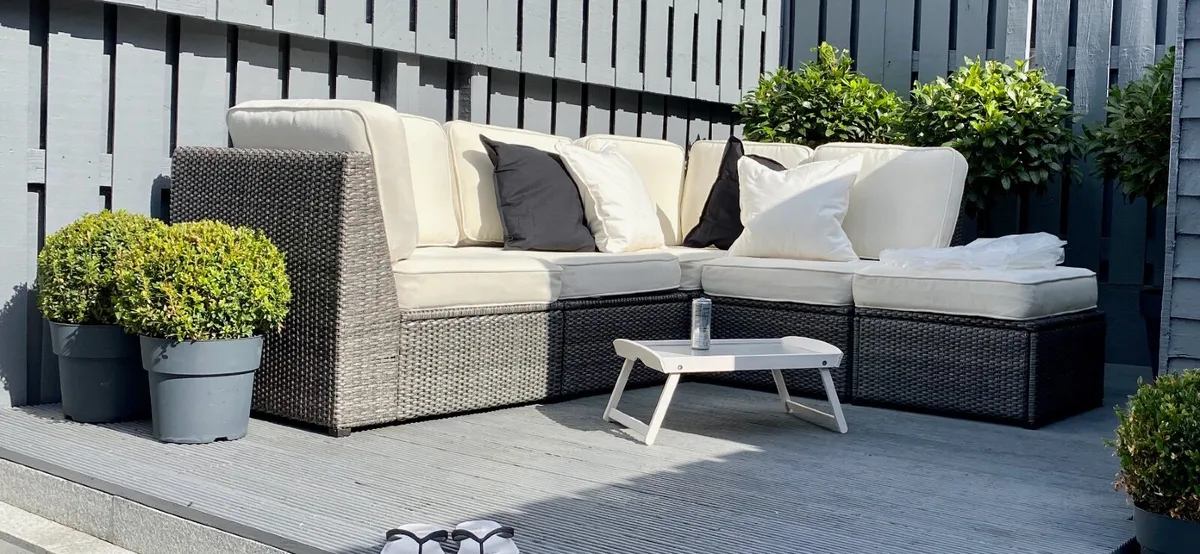 IKEA Solleron Rattan Modular Outdoor Furniture Sof - Image 4