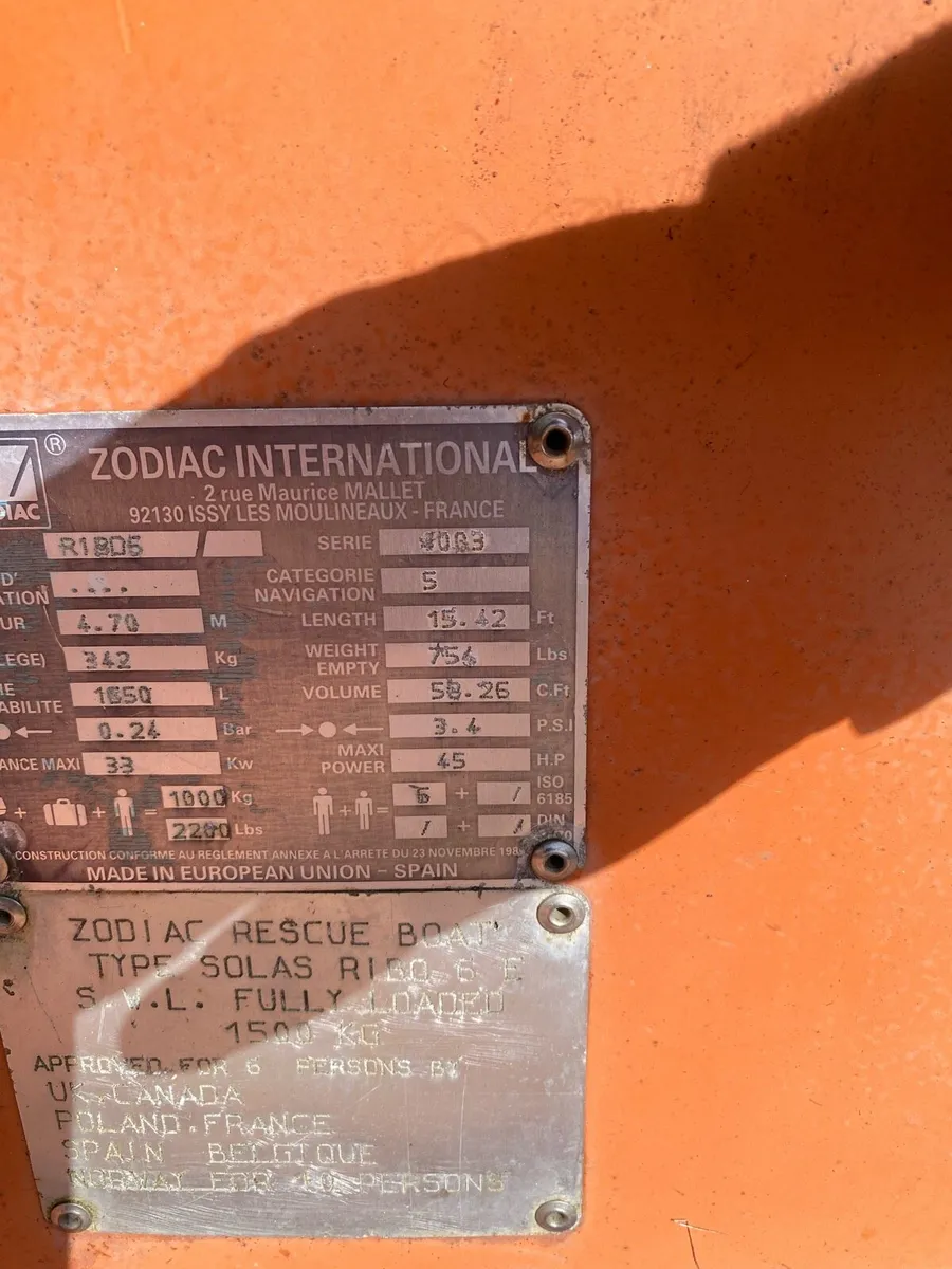 Zodiac 4.7 rescue rib - Image 4