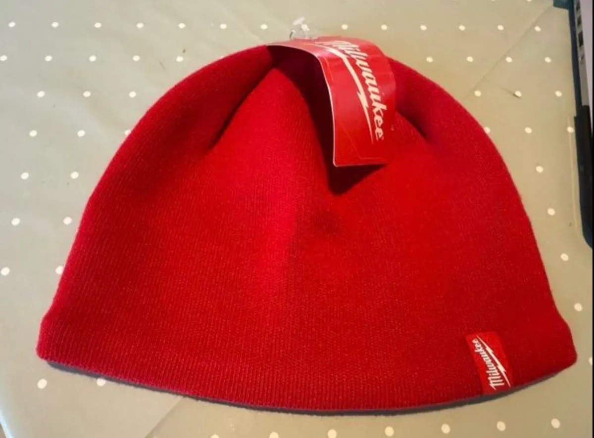 Brand new Genuine Milwaukee red hat. Beanie. - Image 1