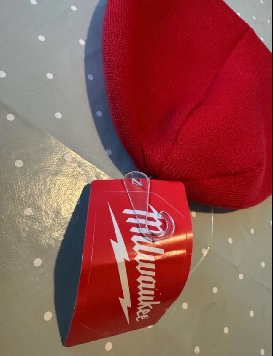 Brand new Genuine Milwaukee red hat. Beanie. - Image 2
