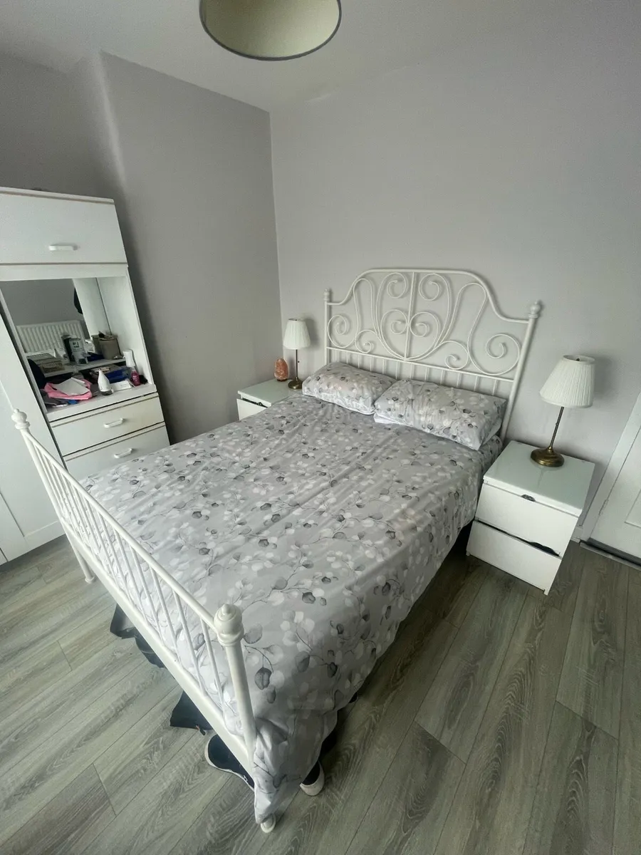 IKEA Leirvik steel bed frame - Image 4