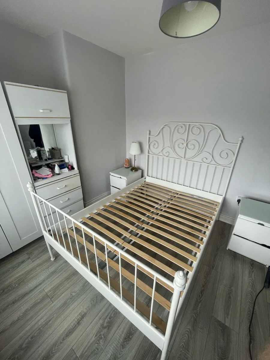 IKEA Leirvik steel bed frame - Image 2