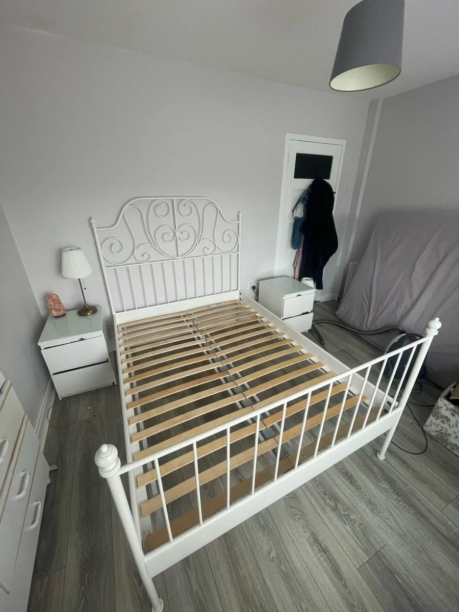 IKEA Leirvik steel bed frame - Image 3