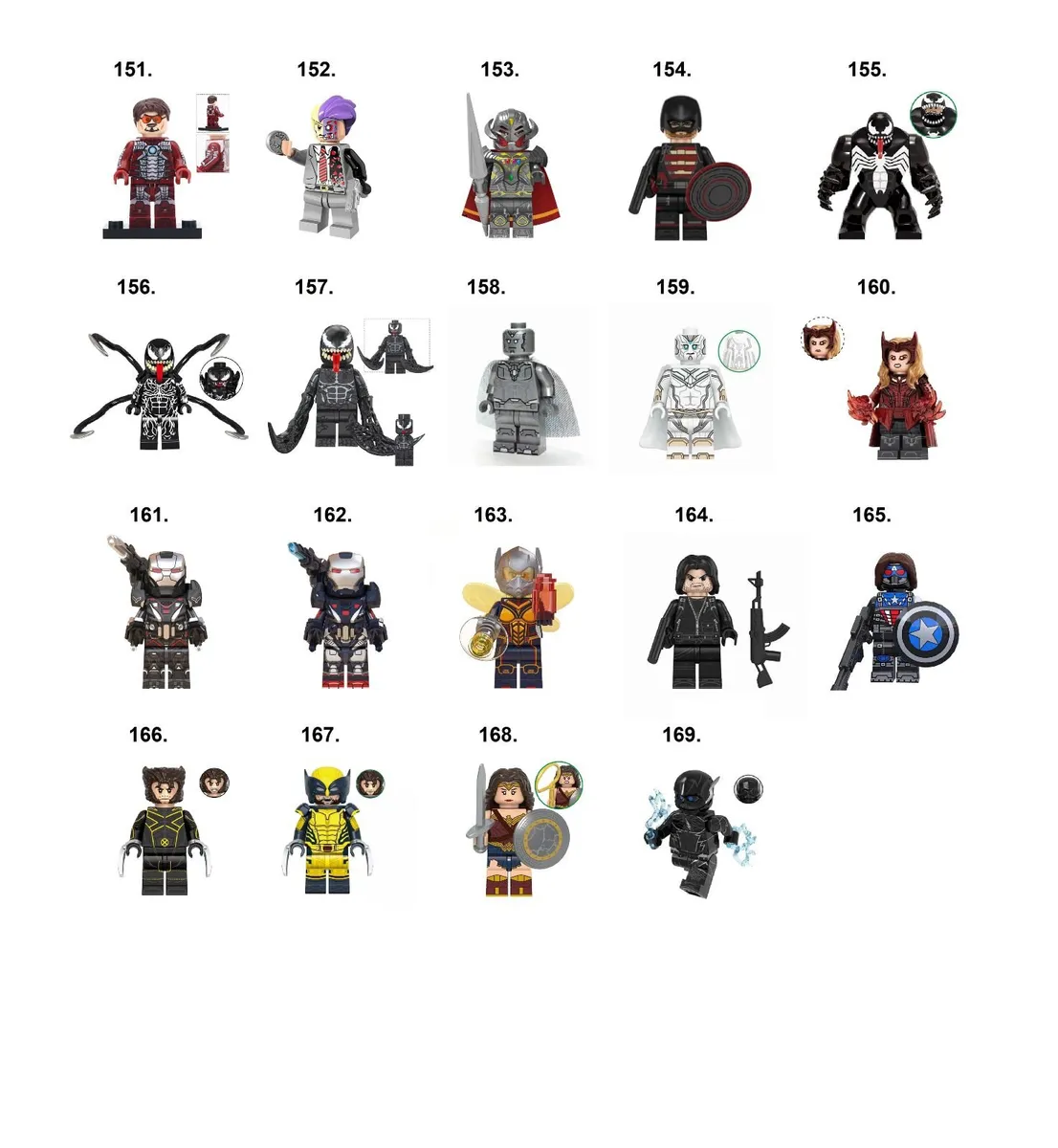 Marvel DC Super Hero Minifigures Compatible (P-Z) - Image 3