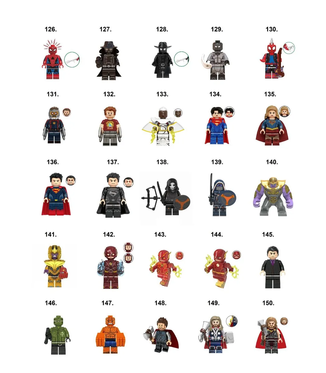 Marvel DC Super Hero Minifigures Compatible (P-Z) - Image 2
