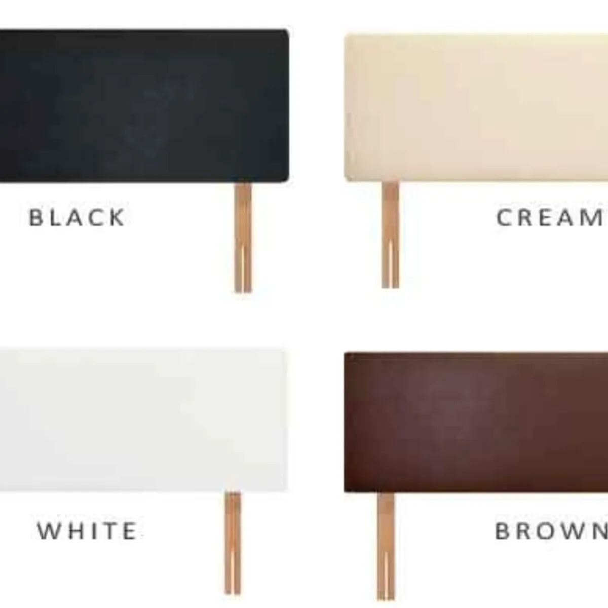Faux leather headboards