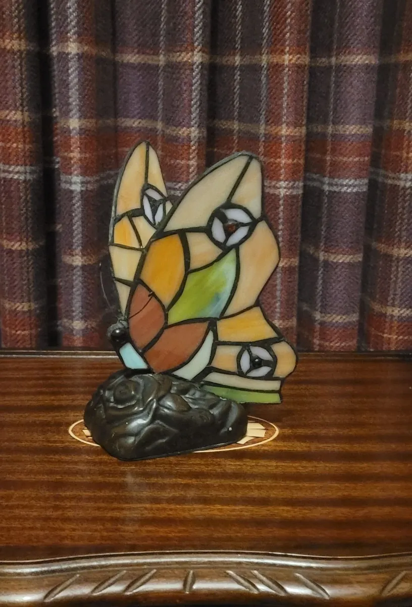 Tiffany Butterfly Lamp - Image 1