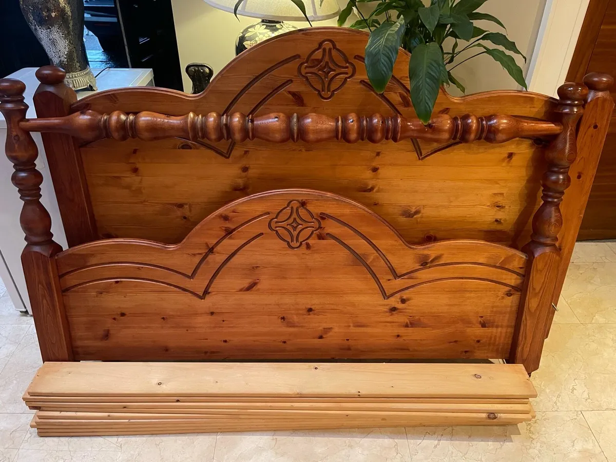 Extremely Solid 5 Ft Wooden King Size Bed -Deliver - Image 3