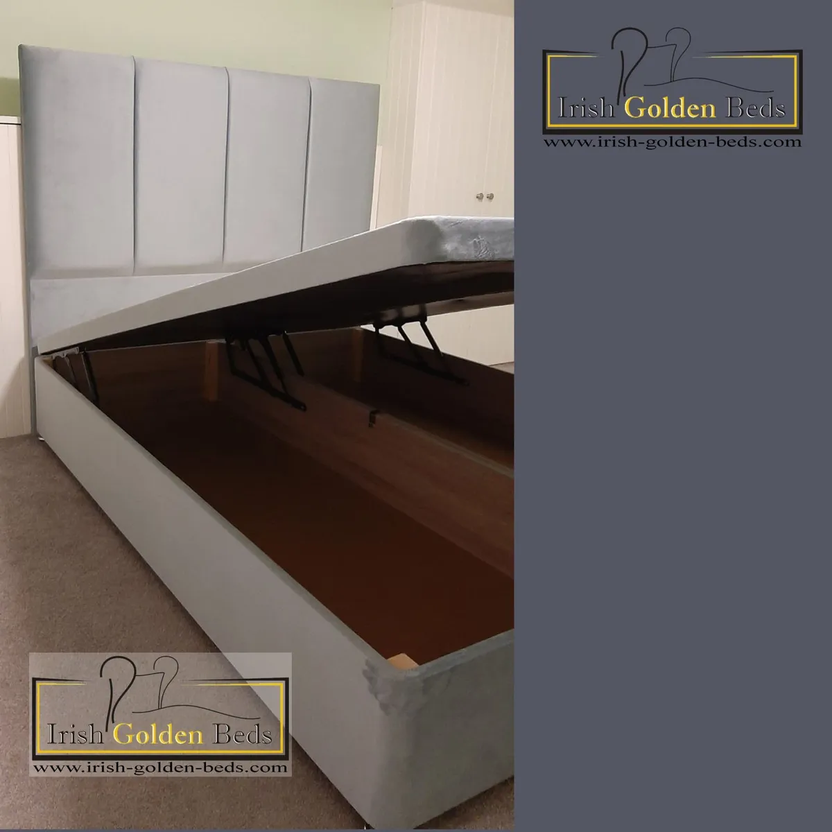 bed frame and headboard, free delivery - Image 1