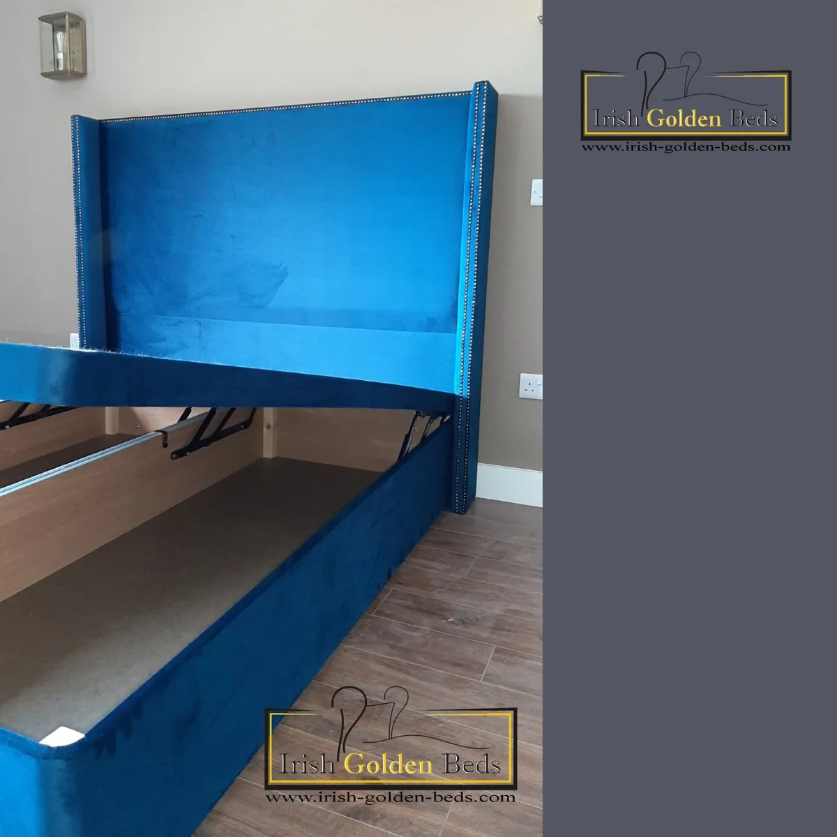 ANY HEADBOARD HEIGHT  Ottoman Storage Bed Gas Lift - Image 1