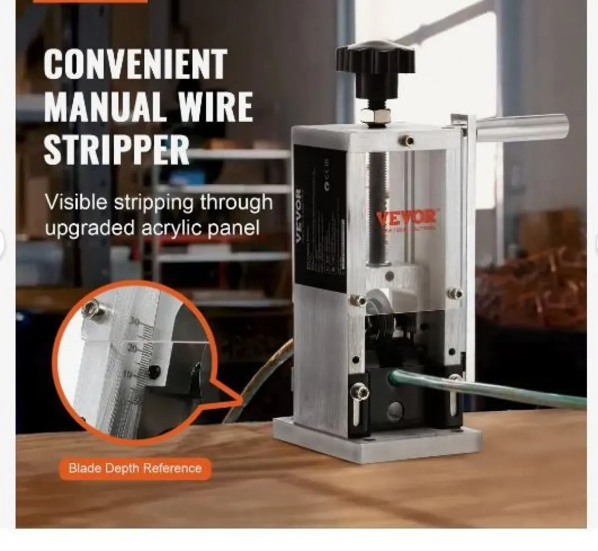 Manual Wire Stripping Machine, 1.5 mm-30 mm - Image 3