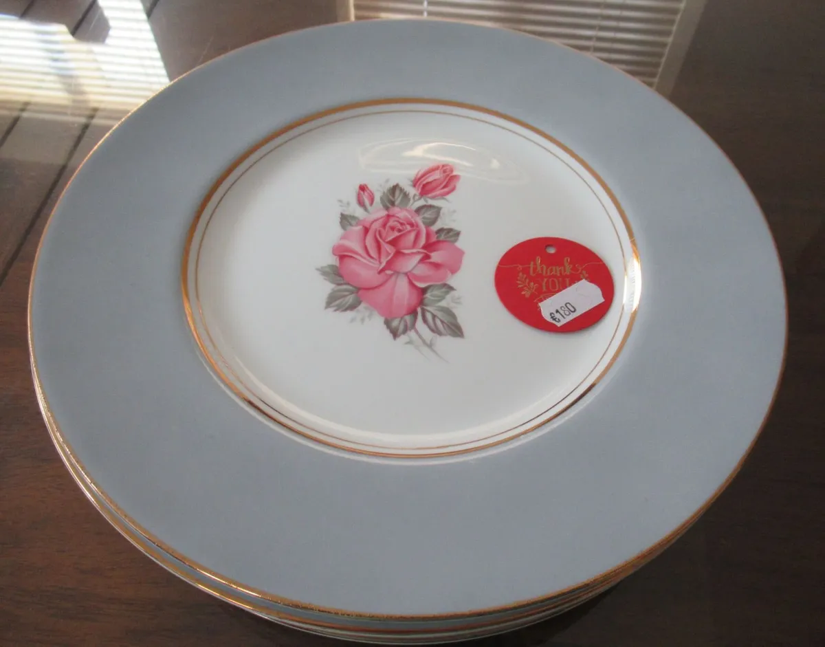 Antique Vintage MINTON plates dresser cottage - Image 2