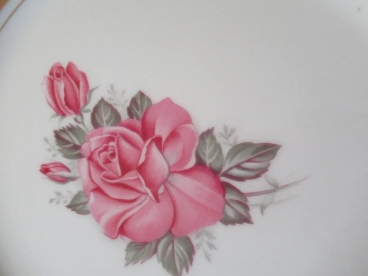 Antique Vintage MINTON plates dresser cottage - Image 4