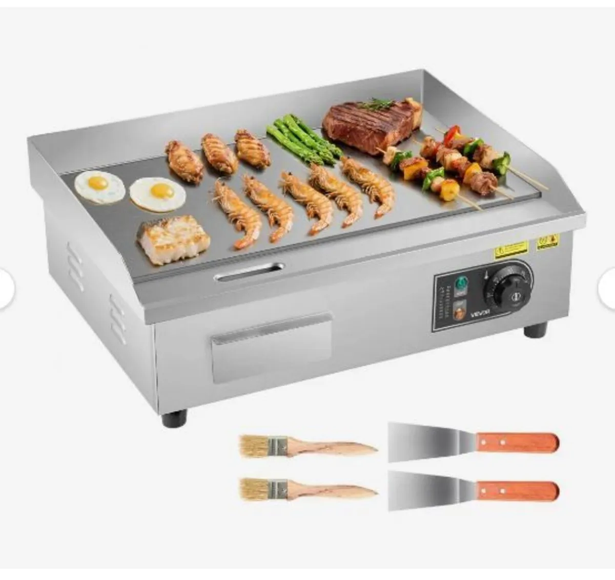 ommercial Electric Griddle, 535 x 300 mm - Image 1
