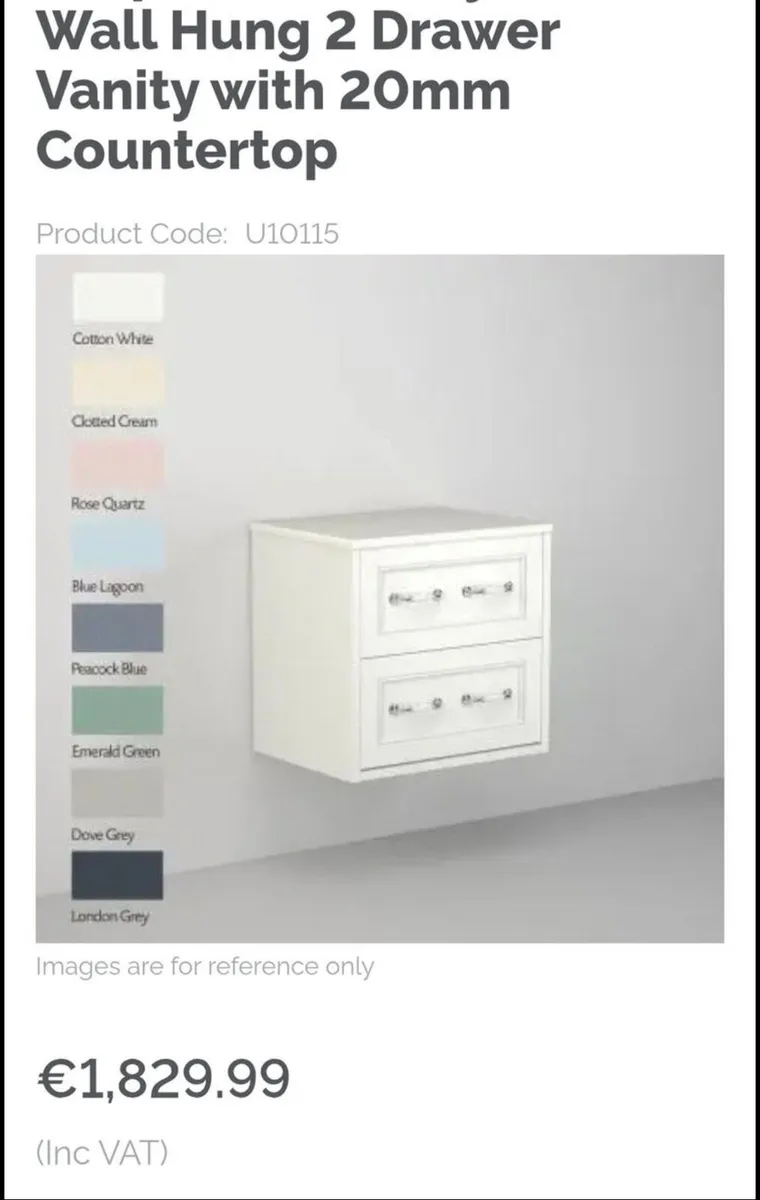 Utopia Roseberry Bathroom Vanity Unit - Image 1