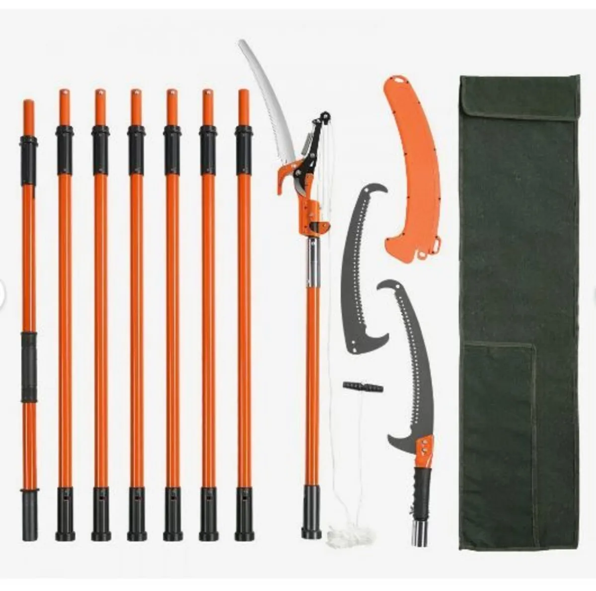 Manual Pole Saw, 2.2-8.2 m Extendable Tree - Image 1