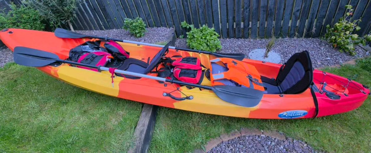 Oceanic Cyclone 2+1 Family Kayak, Like New, Only U - Image 1