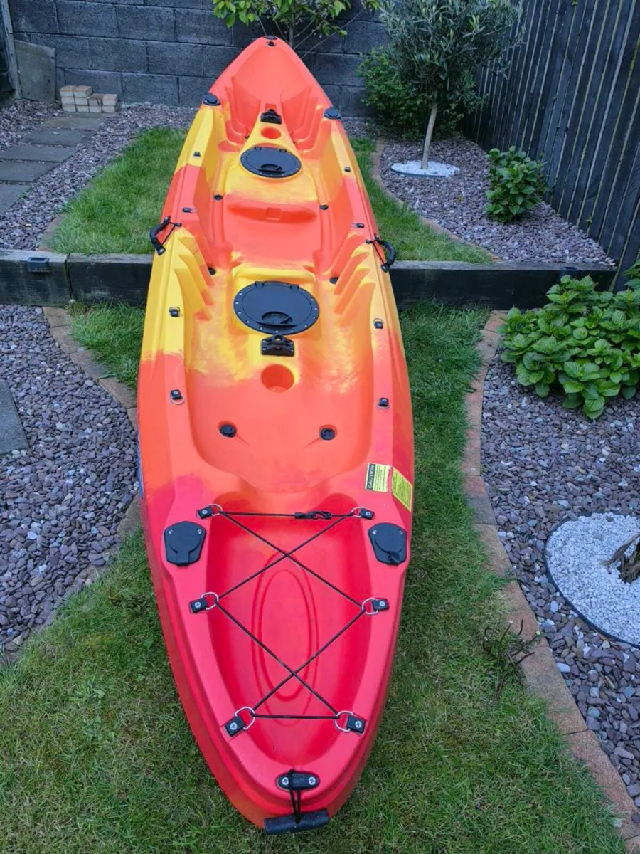 Oceanic Cyclone 2+1 Family Kayak, Like New, Only U - Image 2