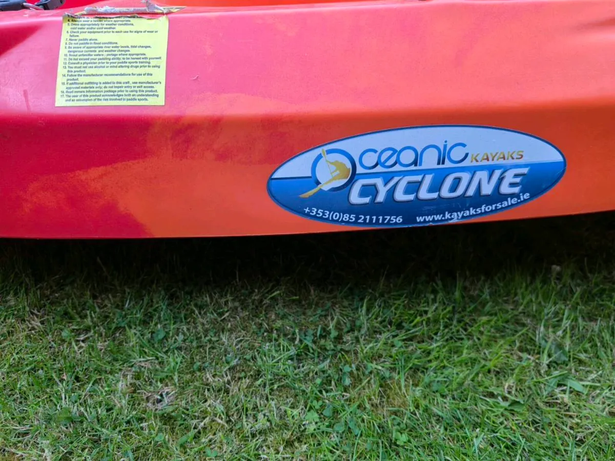 Oceanic Cyclone 2+1 Family Kayak, Like New, Only U - Image 3