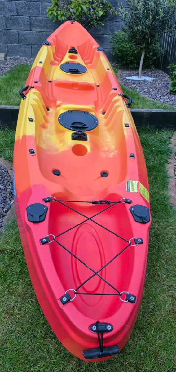 Oceanic Cyclone 2+1 Family Kayak, Like New, Only U - Image 4