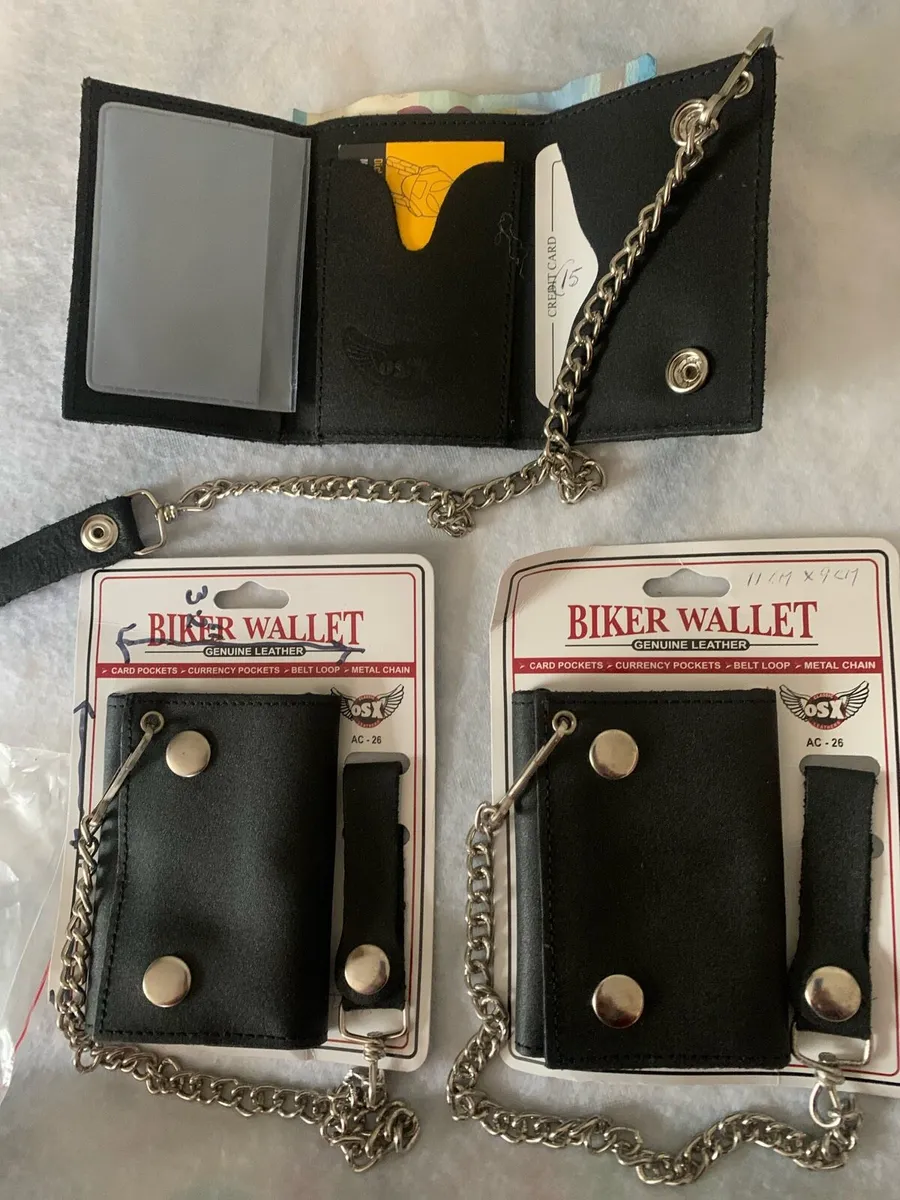 Leather bike wallets and more - Image 1