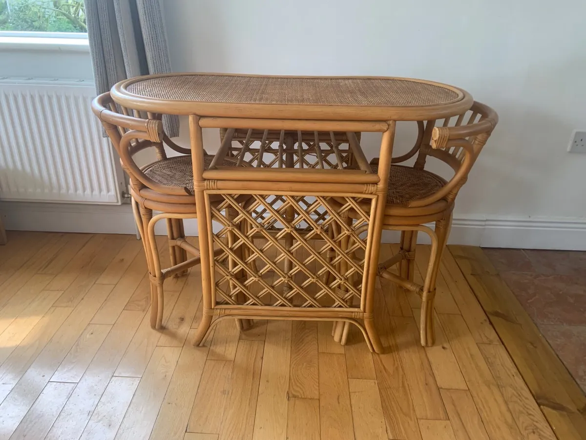 Mid Century Bamboo Rattan - Image 2