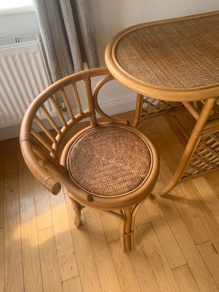 Mid Century Bamboo Rattan - Image 3