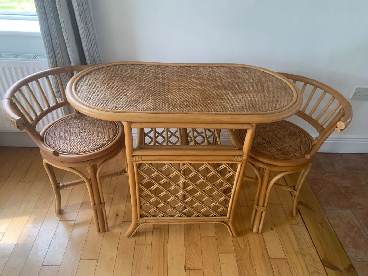 Mid Century Bamboo Rattan - Image 4