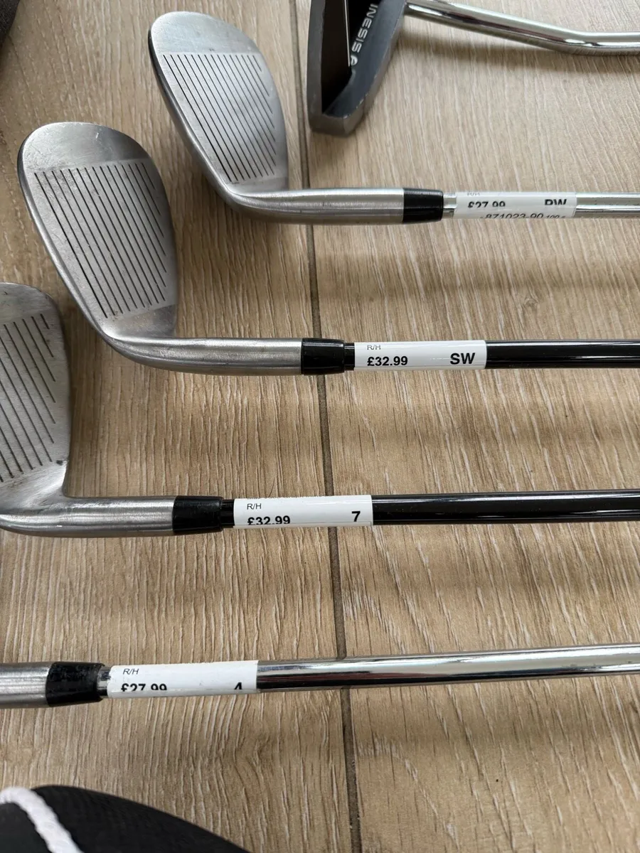 Right handed golf club set with bag - Image 4