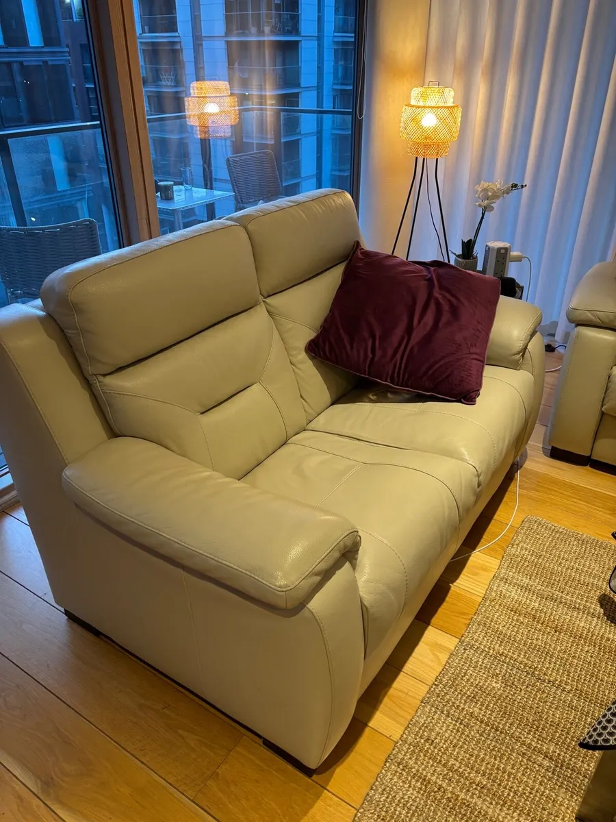 Reclinable Real leather Couch (2+2) - Image 4
