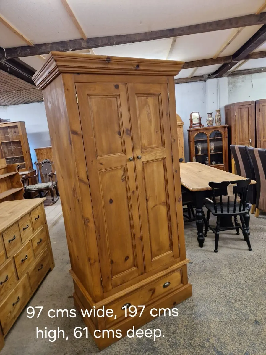 Vintage pine kitchen larder - Image 4