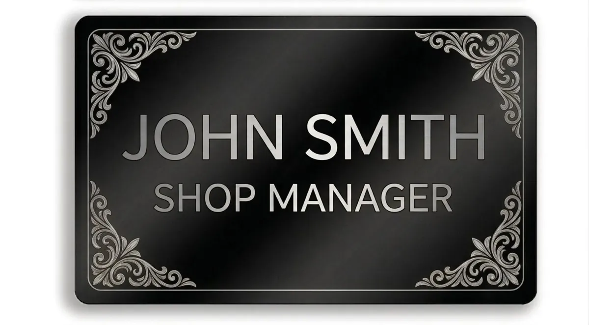 Quality Metal Business Cards or Name plates - Image 4